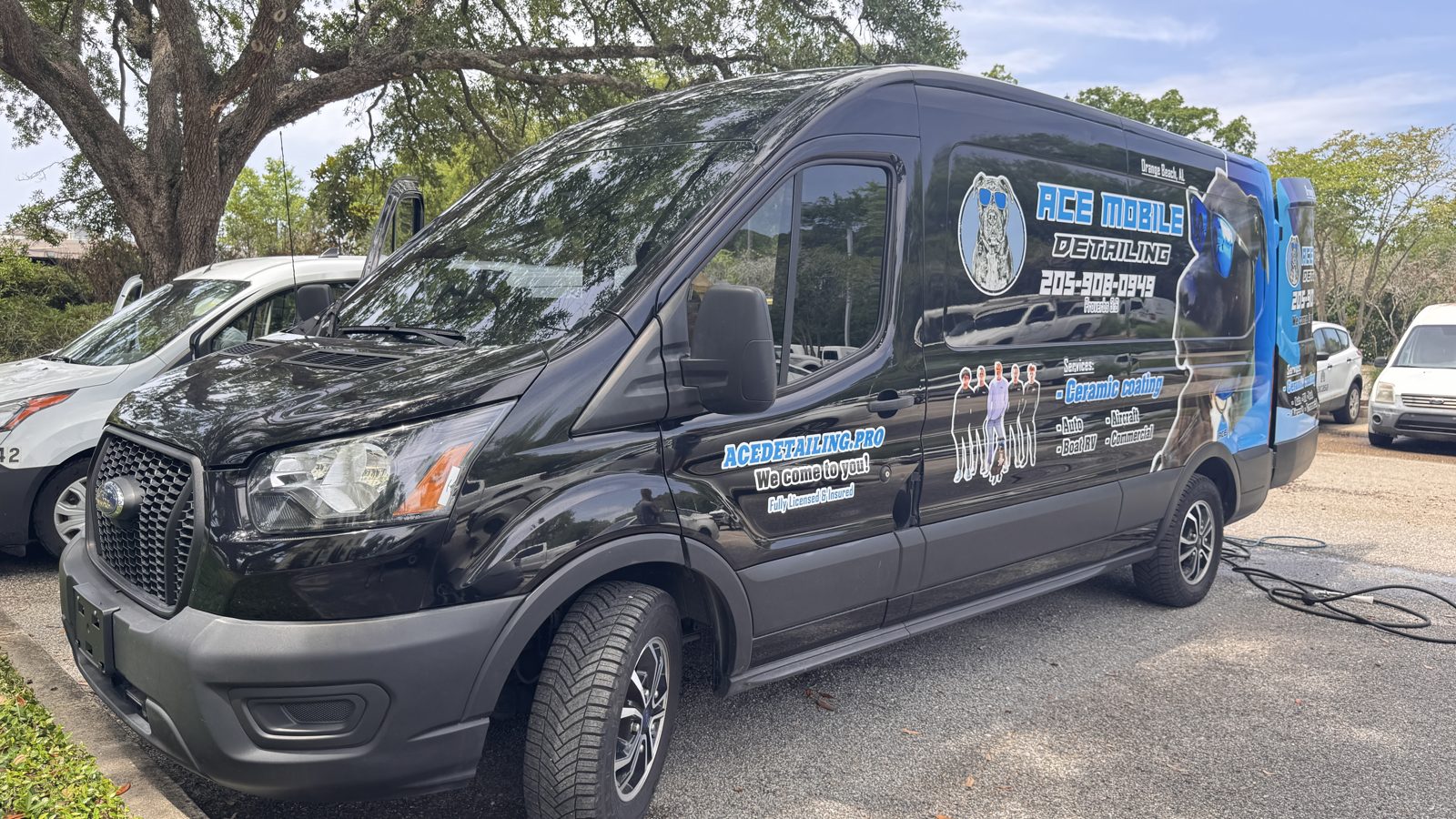 The Ace Mobile Detailing van