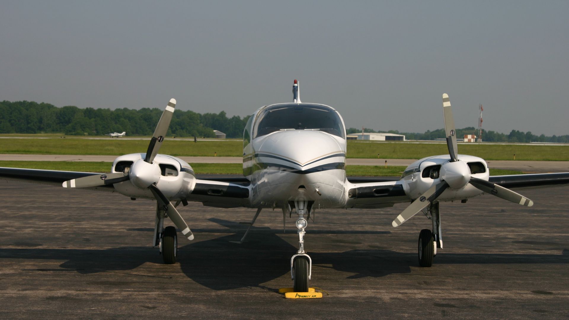 Cessna 310 Airplane Parked
